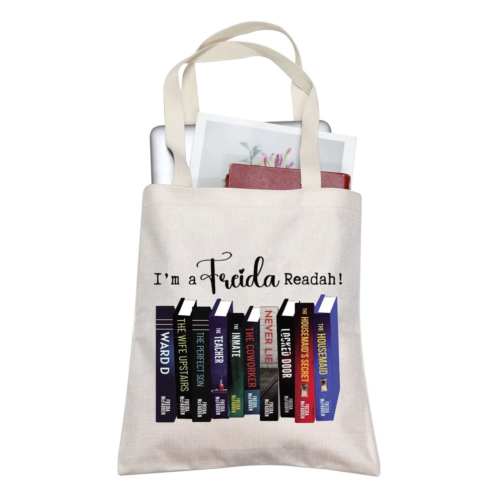 I'M A Freida Readah Tote Bag Book Lover Tote Bag Bookstack Gifts XD
